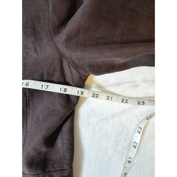 Willi Smith Women's Blazer & Pant Linen Suit - Brown - 8/10 - Picture 9 of 16